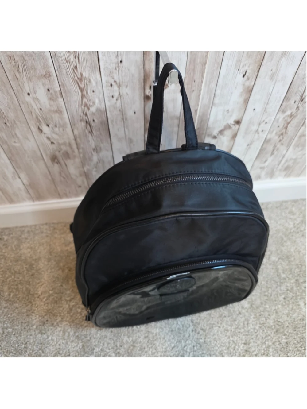 Versace Black Backpack